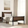 Image de vidaXL Bedframe zonder matras metaal bruin eikenkleurig 80x200 cm4007949