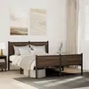 Image de vidaXL Bedframe zonder matras metaal bruin eikenkleurig 140x190 cm4007958