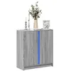 Image de Buffet avec LED sonoma gris 77x34x85 cm bois d ingénierie