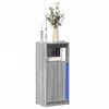 Image de Buffet avec LED sonoma gris 42,5x34x100 cm bois d ingénierie