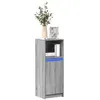 Image de Buffet avec LED sonoma gris 38x34x100 cm bois d ingénierie