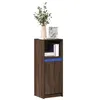 Image de Buffet avec LED chêne marron 38x34x100 cm bois d ingénierie