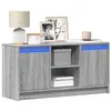 Image de vidaXL Meuble TV avec LED sonoma gris 100x34x50 cm bois d'ingénierie 852192