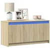 Image de Meuble TV avec LED chêne sonoma 100x34x50 cm bois d ingénierie