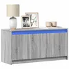 Image de Meuble TV avec LED sonoma gris 100x34x50 cm bois d ingénierie