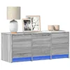 Image de Meuble TV avec LED sonoma gris 97x34x40 cm bois d ingénierie