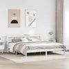 Image de vidaXL Cadre de lit et tête de lit blanc 180x200 cm bois de pin massif, lit, meuble de chambre à coucher, lit en bois, lit double 3305729