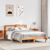 Image de vidaXL Bedframe met hoofdbord massief grenenhout wasbruin 150x200 cm3305741