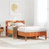 Image de vidaXL Bedframe zonder matras massief grenenhout wasbruin 100x200 cm3306155