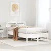 Image de vidaXL Cadre de lit sans matelas blanc 75x190 cm bois de pin massif 3306172