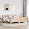 Image de vidaXL Cadre de lit sans matelas 180x200 cm bois massif de pin 3306216