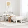 Image de vidaXL Cadre de lit sans matelas blanc 90x200 cm bois de pin massif 3306487