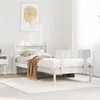 Image de vidaXL Cadre de lit avec tête de lit blanc 90x190cm bois de pin massif, lit, mobilier de chambre à coucher, lit en bois, lit 3306606