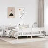 Image de vidaXL Cadre de lit et tête de lit blanc 180x200 cm bois de pin massif, lit, mobilier de chambre à coucher, lit en bois, lit 3306626