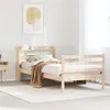 Image de vidaXL Cadre de lit et tête de lit 100x200 cm bois de pin massif, lit, mobilier de chambre à coucher, lit en bois, lit 3306641