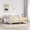 Image de vidaXL Bedframe met hoofdbord massief grenenhout 200x200 cm3306835