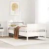 Image de vidaXL Cadre de lit sans matelas blanc 100x200 cm bois de pin massif 3306934