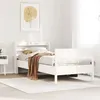 Image de vidaXL Cadre de lit sans matelas blanc 90x200 cm bois de pin massif 3306937