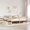 Image de vidaXL Cadre de lit sans matelas 200x200 cm bois massif de pin 3307110