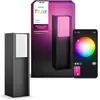 Image de Borne lumineuse basse - PHILIPS HUE - Turaco - Gris anthracite - IP44 - Lumiere blanche et colorée - 1100 lumens