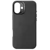 Image de Coque pour iPhone 16 Plus Antichocs en Cuir Compatible MagSafe Decoded Noir