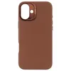 Image de Coque pour iPhone 16 Plus Antichocs en Cuir Compatible MagSafe Decoded Marron clair