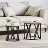 Image de Tables d appoint 2 pcs Gris Sonoma en bois aggloméré