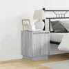 Image de Tables de chevet avec lumières LED 2 pièces Gris Sonoma 39x34,5x50 cm