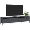 Image de vidaXL Meuble TV anthracite 202x39x43,5 cm acier laminé à froid, banc TV, meuble métallique, meuble multimédia, buffet TV, 3307151