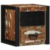 Image de Table de chevet multicolore 40x35x40 cm bois de récupération