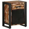Image de Table de chevet multicolore 40x30x50 cm bois de récupération