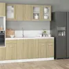 Image de vidaXL Ensemble de 4 meubles de cuisine "Lyon" en chêne Sonoma 3307657