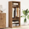 Image de vidaXL Garde-robe chêne artisanal 80x50x200 cm bois d'ingénierie, armoire de rangement, organisateur de garde-robe, armoire, 3307701