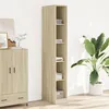 Image de vidaXL Garde-robe chêne sonoma 30x50x200 cm bois d'ingénierie, armoire de rangement, organisateur de garde-robe, armoire, 3307704