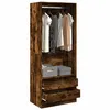 Image de Garde robe chêne fumé 80x50x200 cm bois d ingénierie