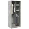 Image de vidaXL Garde-robe gris béton 80x50x200 cm bois d'ingénierie, armoire de rangement, organisateur de garde-robe, armoire, 3307759