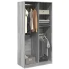 Image de Garde robe sonoma gris 100x50x200 cm bois d ingénierie