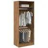 Image de vidaXL Garde-robe chêne artisanal 80x50x200 cm bois d'ingénierie, armoire de rangement, organisateur de garde-robe, armoire, 3307800