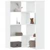 Image de Bibliothèque d angle à 4 niveaux blanc bois d ingénierie