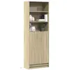 Image de Vidaxl Haute Armoire avec LED, Chêne Sonoma, 69x32,5x200 cm