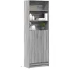 Image de Buffet haut LED sonoma gris 69x32,5x200 cm bois d'ingénierie