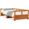 Image de Canape convertible [en.casa] marron 164 x 200 x 56 cm