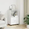 Image de Armoire à roulettes blanc 55x40x91 cm bois d'ingénierie