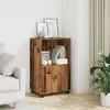 Image de vidaXL Armoire à roulettes vieux bois 55x40x91 cm bois d'ingénierie, classeur, armoire de classement pour maison, classeur 853189