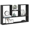 Image de vidaXL Étagère murale noir 99x15x60 cm bois d'ingénierie 853237