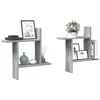 Image de vidaXL Étagères murales 2pcs sonoma gris 50x12x50 cm bois d'ingénierie 853259