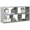 Image de vidaXL Étagère murale gris béton 100x25x50 cm bois d'ingénierie 853275