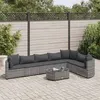 Image de Salon de jardin modulable GENERIQUE resine tressee gris 8 pieces 63 x 63 x 57 cm