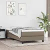 Image de Matelas à ressorts ensachés pour enfants taupe 80x160 cm tissu