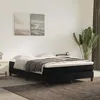 Image de Matelas de lit à ressorts ensachés noir 140x220x20 cm velours
